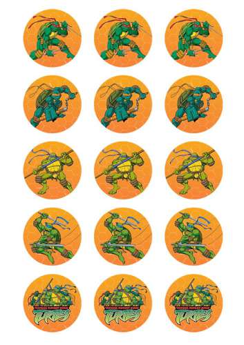 Teenage Mutant Ninja Turtles Cupcake Images - Click Image to Close